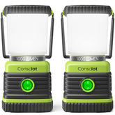 Consciot vista frontal mostrando iluminación 360° y brillo potente