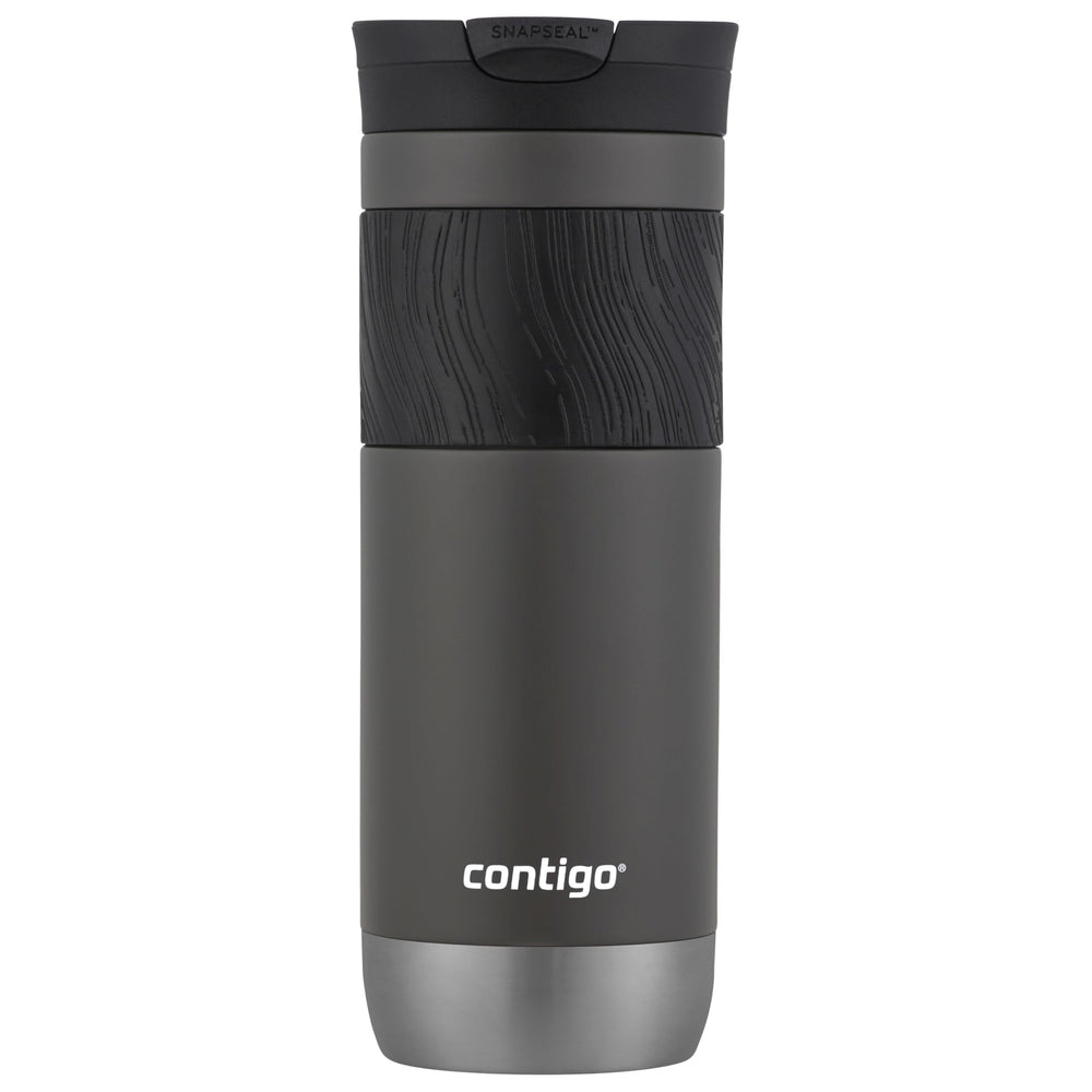Contigo Byron 2.0 vista frontal mostrando diseño y capacidad 20 oz útil para viajes