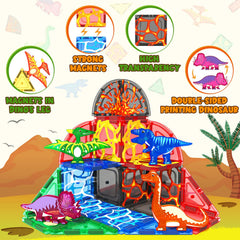 Coodoo escena volcánica construida por niño, fomenta creatividad y STEM
