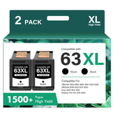 Cool Toner 63XL paquete frontal mostrando dos cartuchos y guía, ahorro inmediato