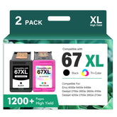 Cool Toner frontal del paquete 67XL mostrando compatibilidad y ahorro