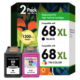 Cool Toner frontal del paquete 68XL mostrando cartuchos y ahorro