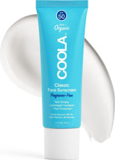 COOLA envase frontal con diseño compacto y protección SPF 50