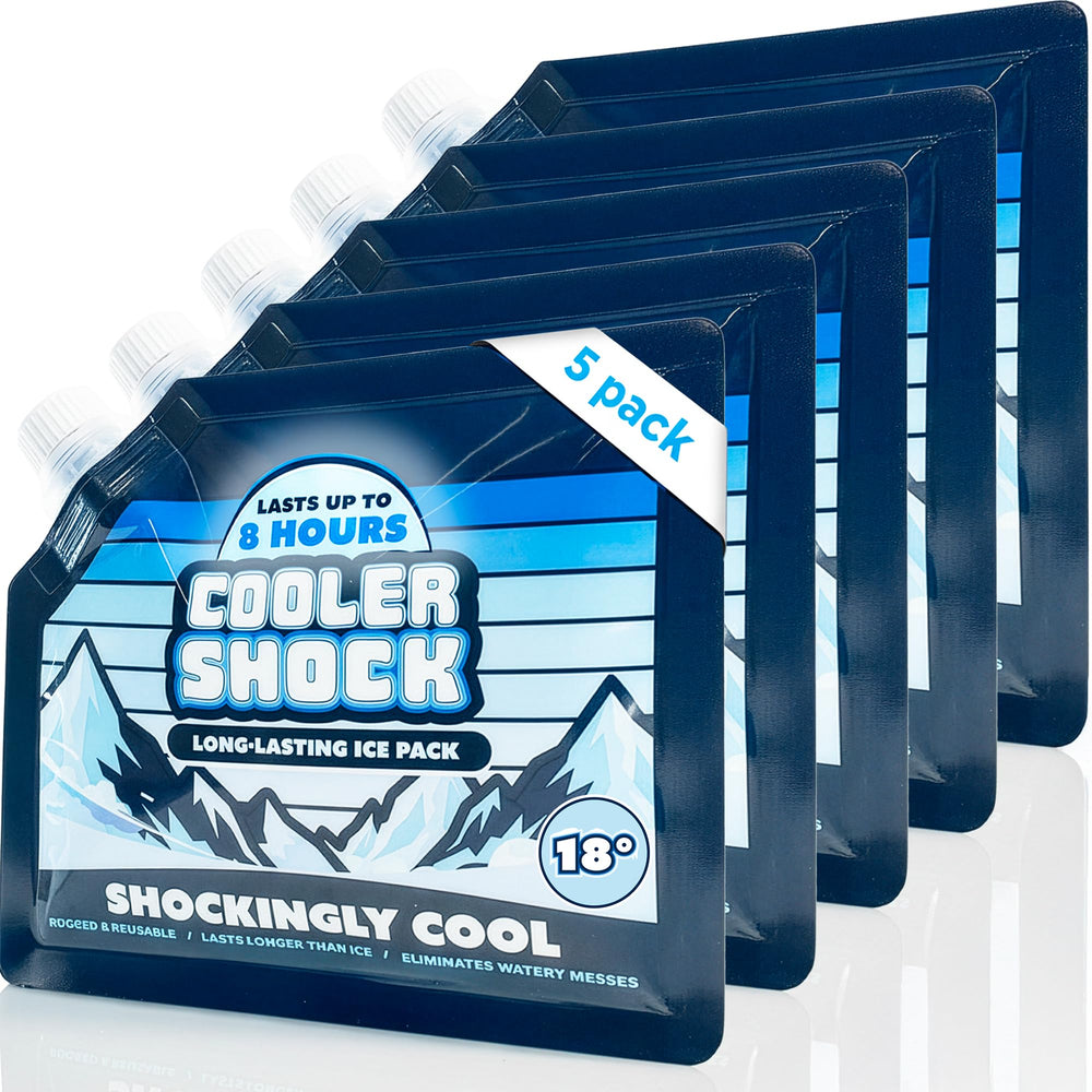 Cooler Shock frontal del empaque con packs fríos listos para usar