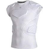 COOLOMG camiseta acolchada frontal mostrando protección y ajuste cómodo