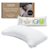 Coop Home Goods almohada crescent frontal mostrando forma y tamaño