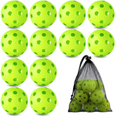 Coopay paquete frontal de 12 pelotas verdes mostrando cantidad y bolsa