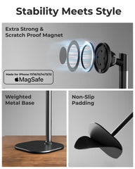 COOPER MagStand con iPhone en posición horizontal para grabación de video