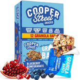 COOPER STREET empaque frontal de barras mostrando el diseño y beneficio práctico