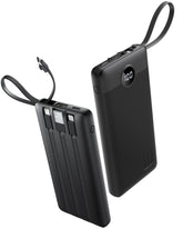 Coowisty vista frontal del power bank mostrando diseño compacto y beneficios portátiles