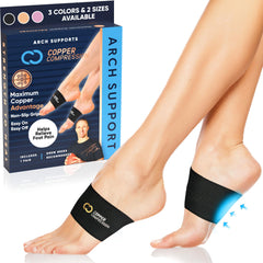 Copper Compression funda frontal mostrando ajuste y soporte discreto