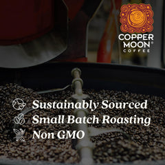 Copper Moon taza de espresso que muestra crema y sabor concentrado