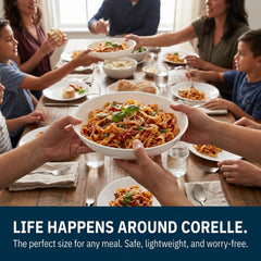 Corelle tazones apilados para almacenar y ahorrar espacio