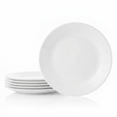 Corelle plato frontal blanco Winter Frost, fondo neutro para presentar alimentos
