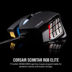Corsair Scimitar lateral con 12 botones adaptables aportando accesos rápidos