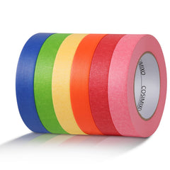 COSIMIXO pack frontal mostrando seis colores vibrantes y largo de rollos