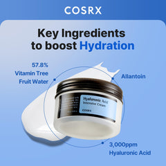 COSRX crema textura en primer plano que demuestra absorción rápida y sedosa