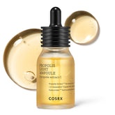 COSRX frasco frontal del 73% Propolis Light Ampoule mostrando el envase
