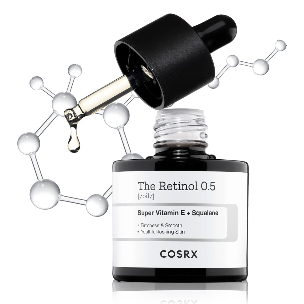 COSRX frasco frontal mostrando diseño y beneficio anti-edad