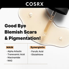 COSRX textura del suero en close-up, absorción rápida y sensación ligera