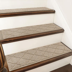 COSY HOMEER front packaging showing four beige stair treads and benefits