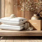 Cosybay empaque frontal de almohadas king set de dos, lista para usar
