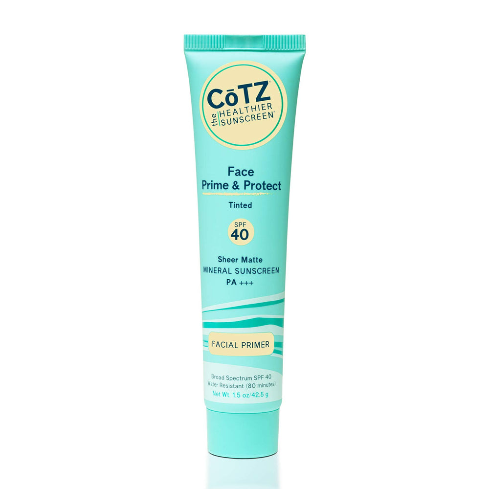 CoTZ envase frontal mostrando protector mineral y tono tintado para piel unificada