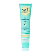 CoTZ envase frontal mostrando protector mineral y tono tintado para piel unificada