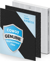 Coway pack frontal mostrando filtros y caja para cambio rápido