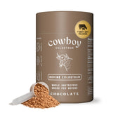 COWBOY COLOSTRUM frente del envase mostrando presentación y sabor chocolate