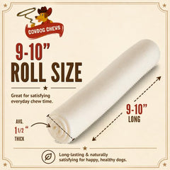 Cowdog Chews primer plano de textura del rawhide que resiste masticado