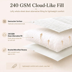 CozyLux funda de microfibra cepillada, superficie suave y transpirable