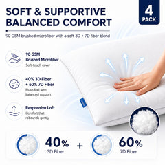 CozyLux primer plano de la funda cepillada 90 GSM, tacto suave y cálido