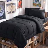 CozyLux vista frontal del set Twin XL mostrando acabado elegante y confort