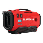 CRAFTSMAN inflador vista frontal mostrando diseño compacto y portabilidad