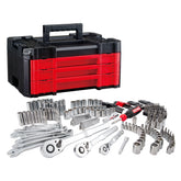 CRAFTSMAN maletín frontal abierto mostrando 3 cajones y organización eficiente