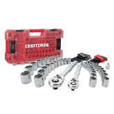 CRAFTSMAN vista frontal del set Versastack mostrando estuche y herramientas, organización rápida