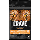 CRAVE bolsa frontal 4 lb mostrando diseño y beneficios nutricionales