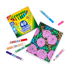 Crayola detalle de la punta ancha, permite trazos uniformes y coloreado rápido