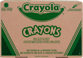 Crayola estuche frontal mostrando 16 colores y 800 crayones organizados
