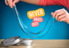 Crazy Aaron's putty estirada mostrando elasticidad y efecto visual relajante