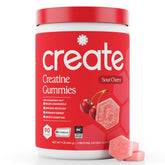 Create gominolas frontal del envase mostrando diseño y conveniencia