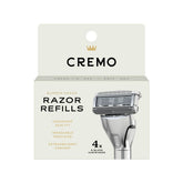 Cremo cabezal frontal del pack mostrando cinco hojas y precisión de afeitado