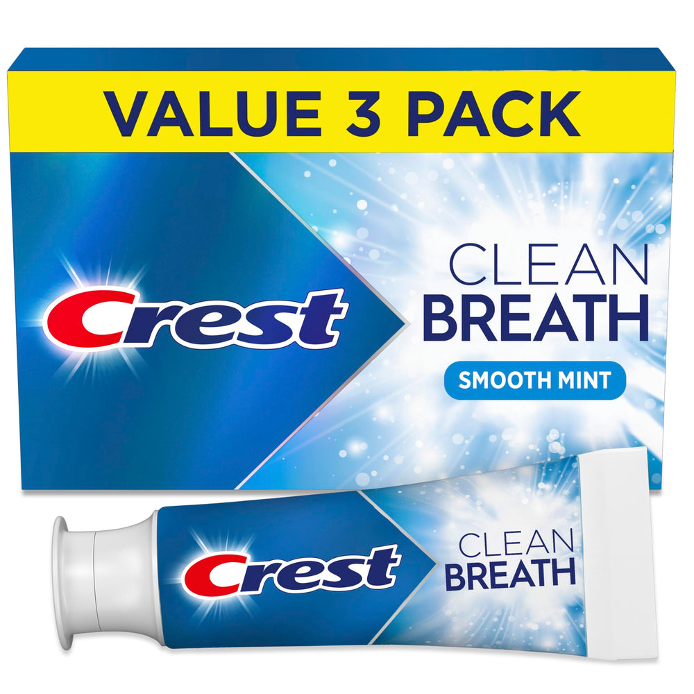 Crest embalaje frontal pack de 3 que muestra frescura y conveniencia