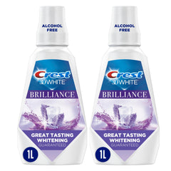 Crest frontal del envase mostrando el producto y beneficio de blanqueamiento