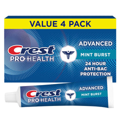 Crest tubo frontal mostrando etiqueta y beneficio de protección