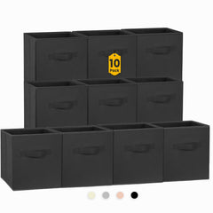 Criusia vista frontal del pack de 10 cubos, solución orden y almacenamiento