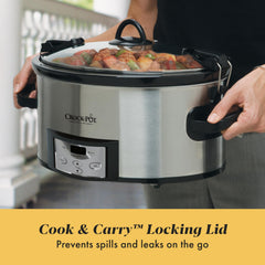 Crock-Pot interior cerámico vista de textura fácil de limpiar