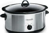 Crock-Pot frente de acero inoxidable con aspecto moderno y fácil limpieza