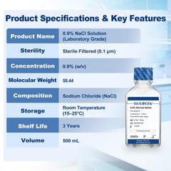 CryoKing etiqueta informativa con composición y pH para confianza